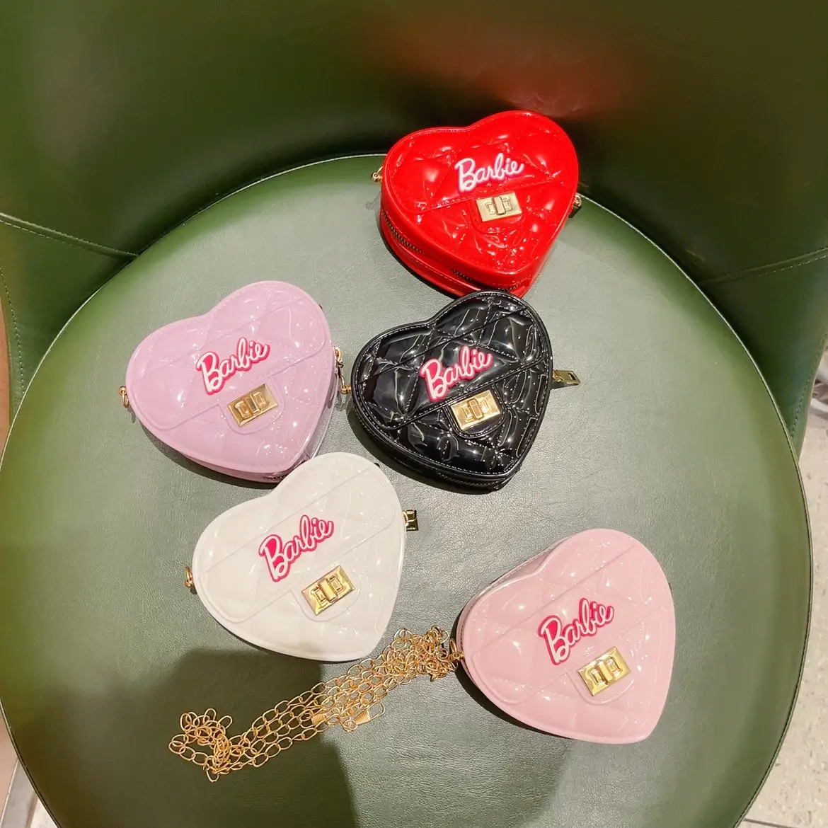 Pink Heart-Shaped Mini Coin Purse for Girls — feature 1