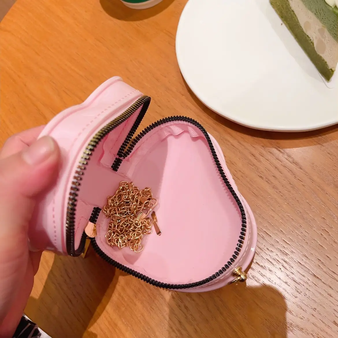 Pink Heart-Shaped Mini Coin Purse for Girls — feature 13