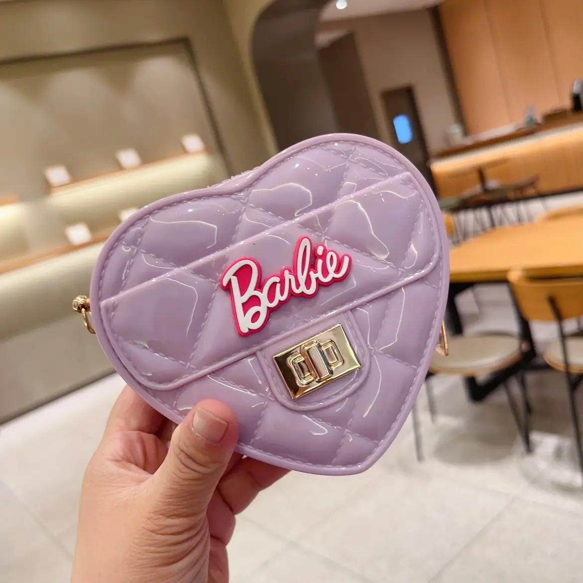 Pink Heart-Shaped Mini Coin Purse for Girls — feature 4