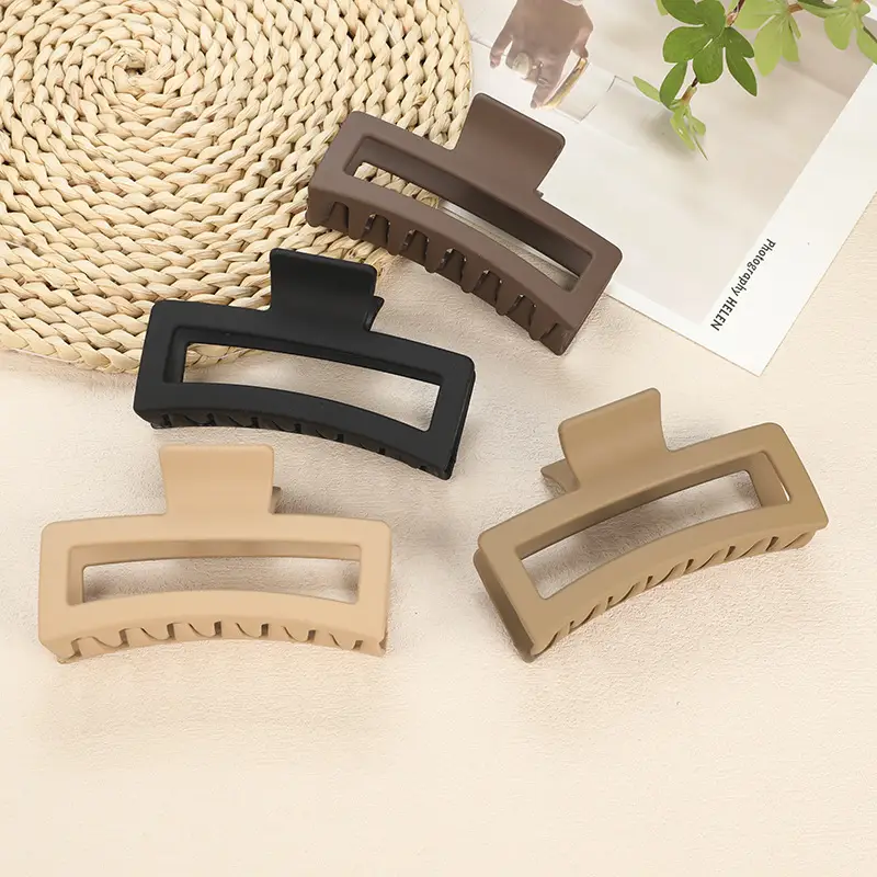 Matte Hair Claws Korean Bun Accessory Wholesale - Image 3