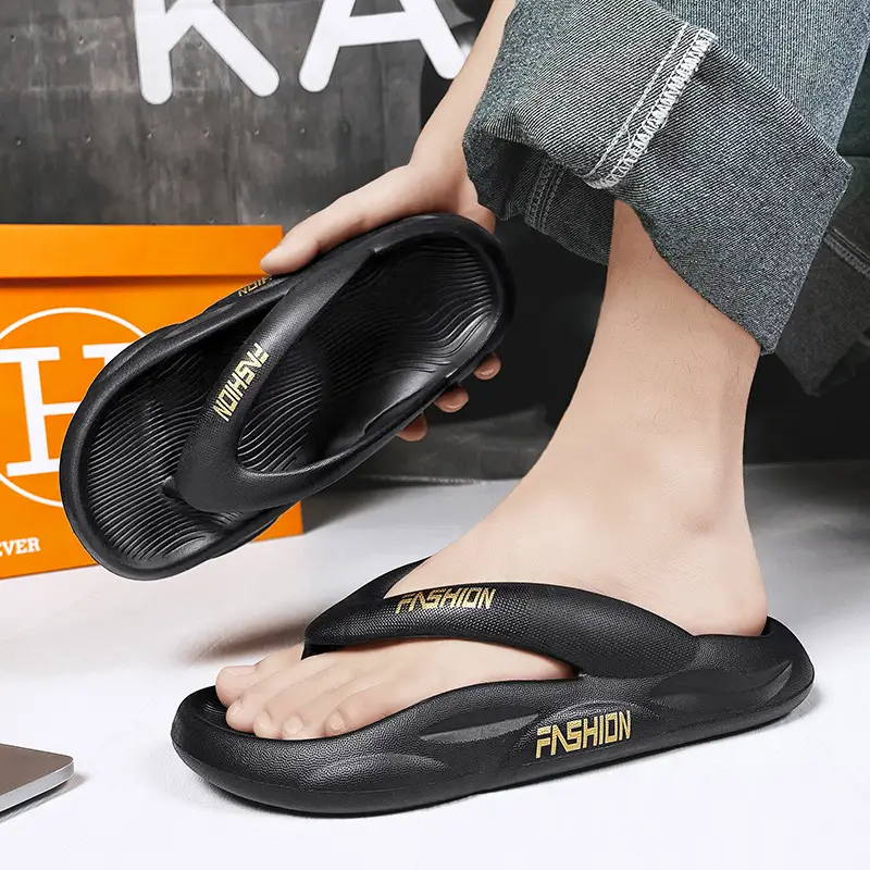 2024 Men's Anti-Slip Beach Flip-Flops Black