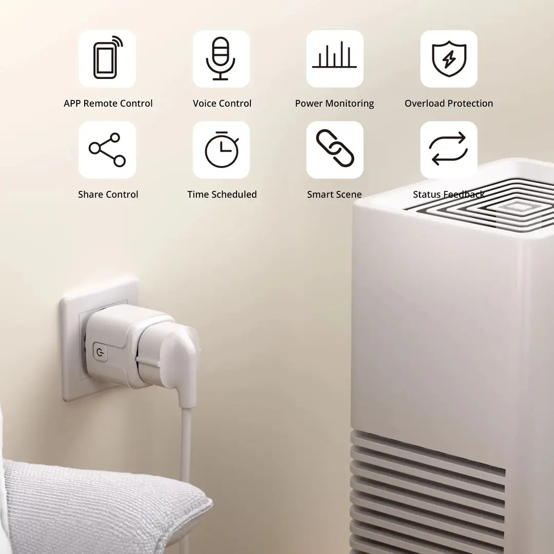 eWeLink easy micro-connected smart phone APP remote timing alexa voice control European wifi socket
