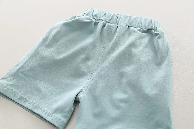 Boys Cotton Shorts Set Cream Summer One Year — feature 25