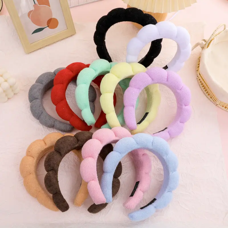 Soft Velvet Cloud Headbands for Women Men Multi Color - Image 6