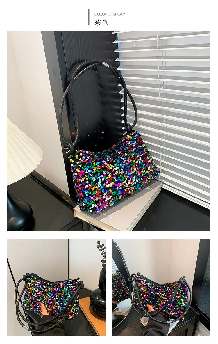 Sparkly Sequin Shoulder Bag for Women 2024 — feature 25