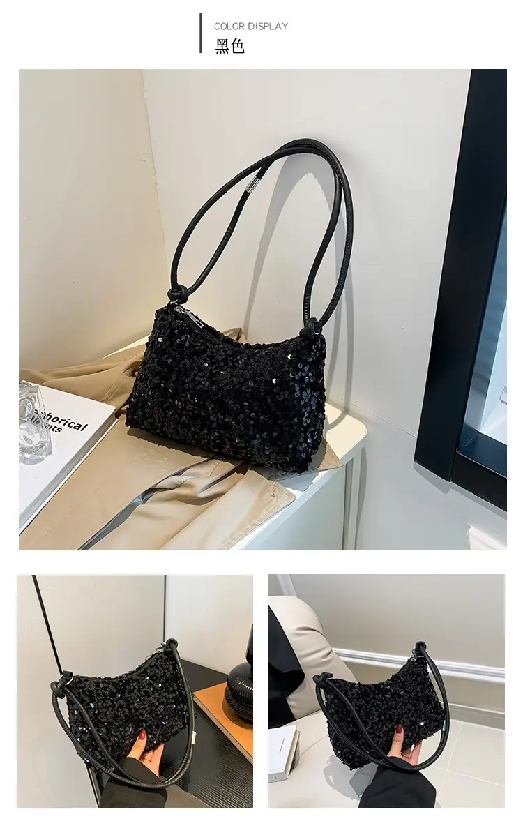 Sparkly Sequin Shoulder Bag for Women 2024 — feature 27