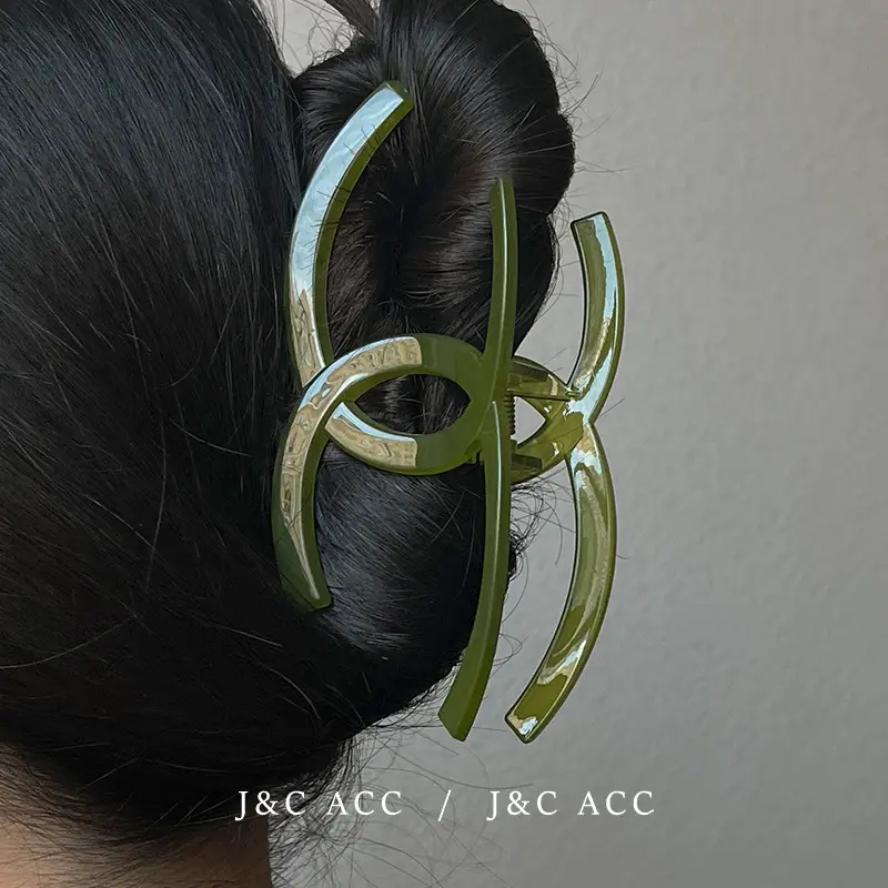 C-Shape Hairpin for Women Brown Shark Clip — feature 20