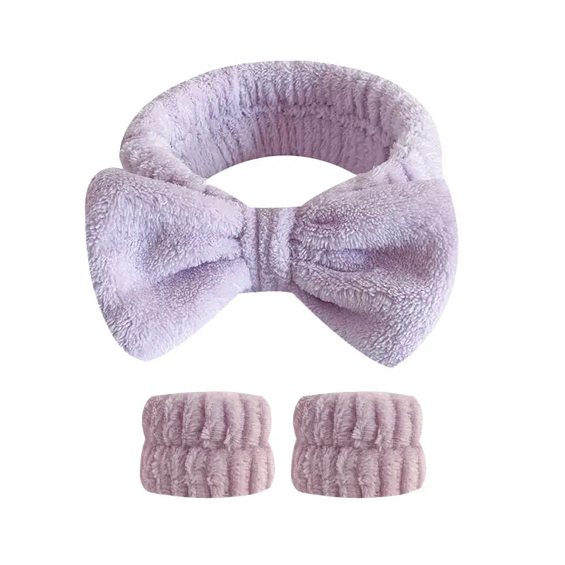 Purple Soft Bow & Wristband Set for Women — feature 14