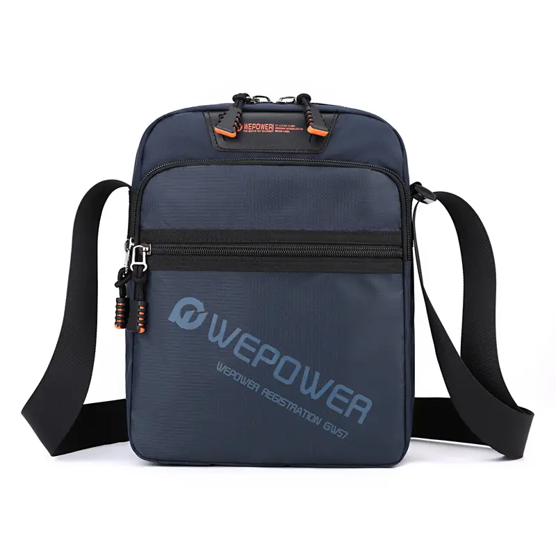 Men's Black Shoulder Bag Large Capacity Crossbody