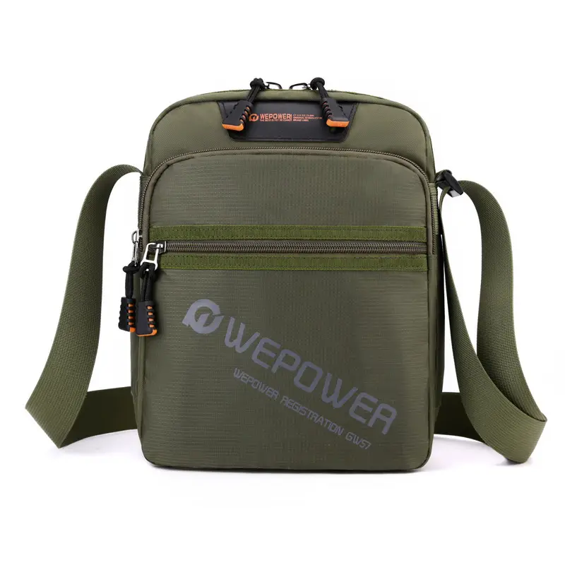Men's Black Shoulder Bag Large Capacity Crossbody