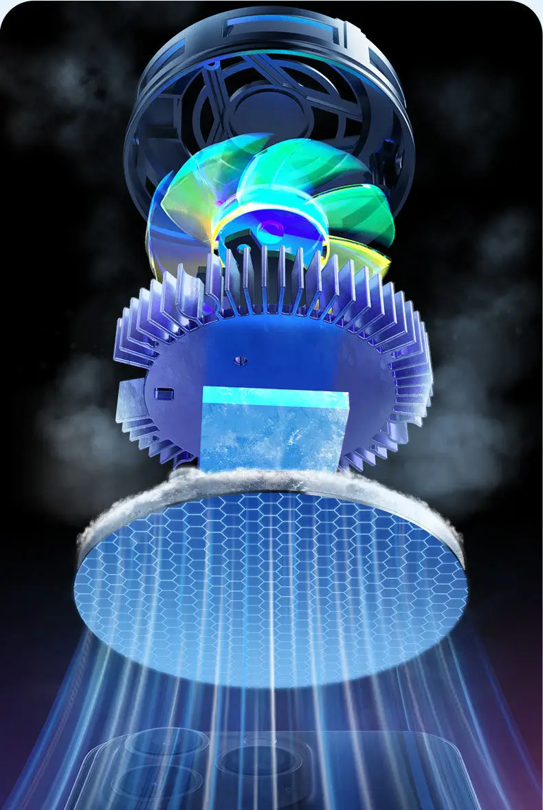 Magnetic Phone Cooler with LED Light & Data Port — feature 3