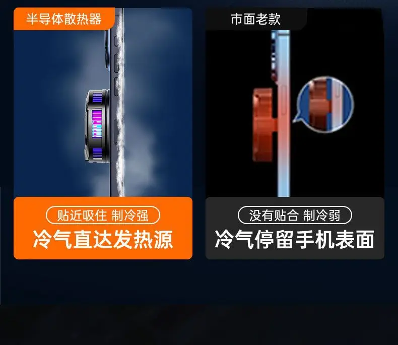 Magnetic Phone Cooler with LED Light & Data Port — feature 7
