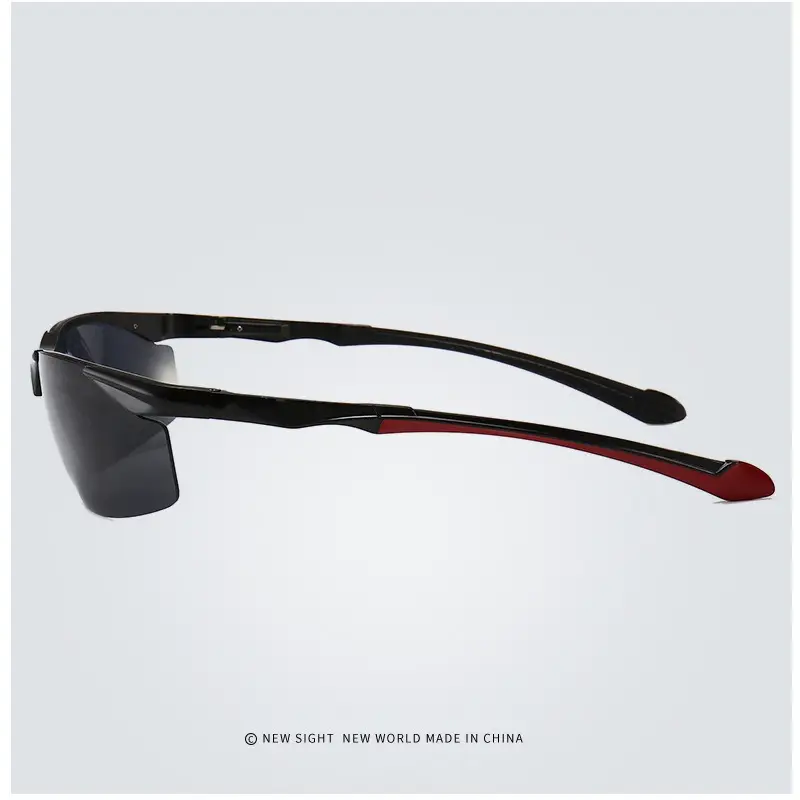 Men Aluminum Rimless Sunglasses Black High-End Outdoor Sports Cycling β feature 16