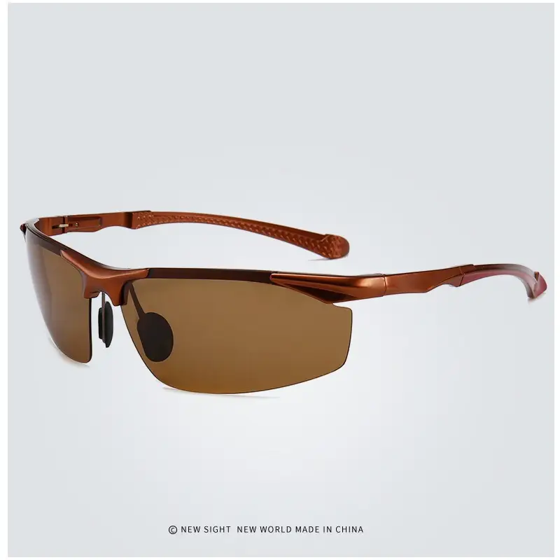 Men Aluminum Rimless Sunglasses Black High-End Outdoor Sports Cycling β feature 20