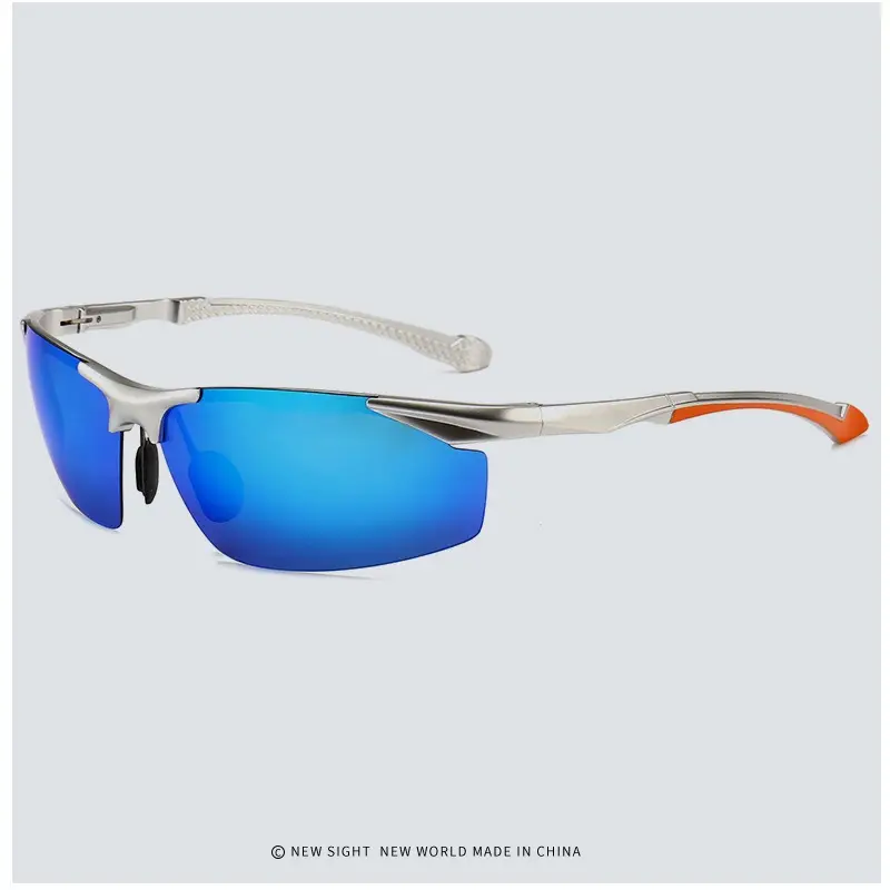 Men Aluminum Rimless Sunglasses Black High-End Outdoor Sports Cycling β feature 24