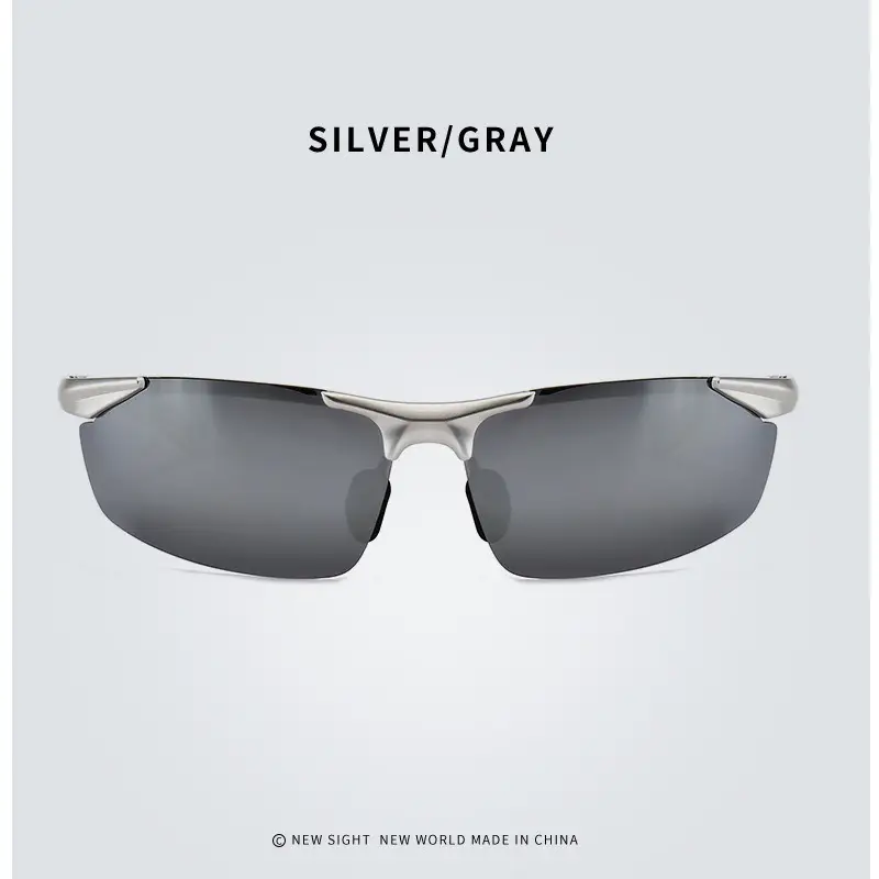 Men Aluminum Rimless Sunglasses Black High-End Outdoor Sports Cycling β feature 25