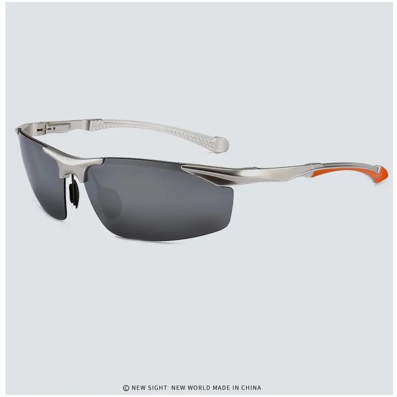 Men Aluminum Rimless Sunglasses Black High-End Outdoor Sports Cycling β feature 26