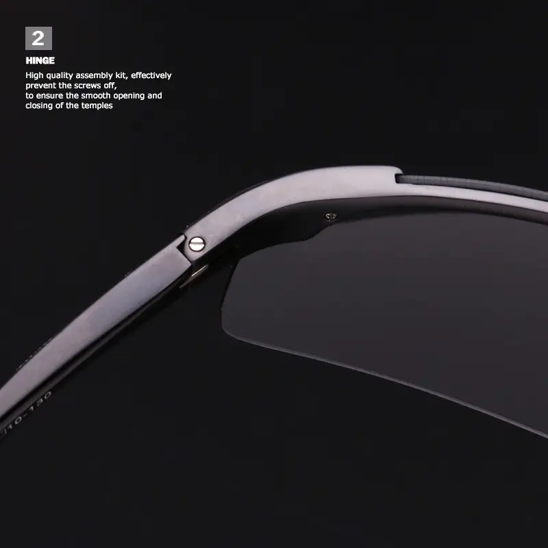 Men's Polarized Sunglasses Aluminum Black — feature 19
