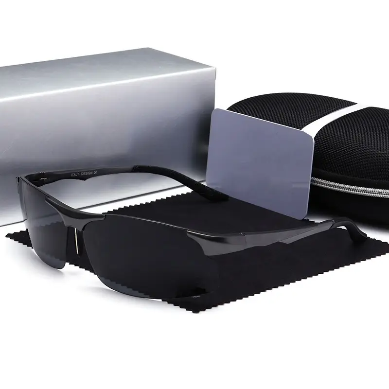Men's Polarized Sunglasses Aluminum Black — feature 7