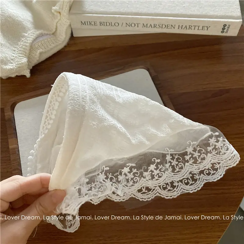 French Style Lace Headband for Women White Sweet Super Fairy — feature 21