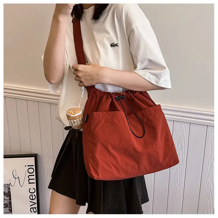 Women Casual Large Shoulder Bag Red 2024 — feature 11