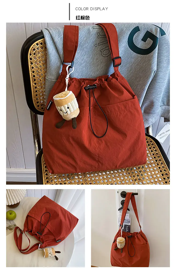Women Casual Large Shoulder Bag Red 2024 — feature 23