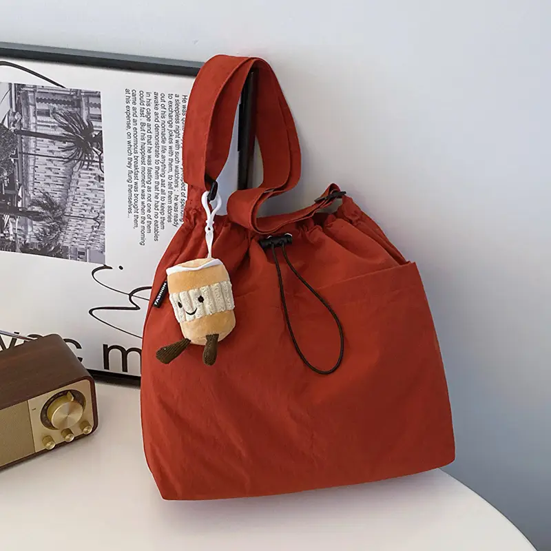 Women Casual Large Shoulder Bag Red 2024 - Image 4