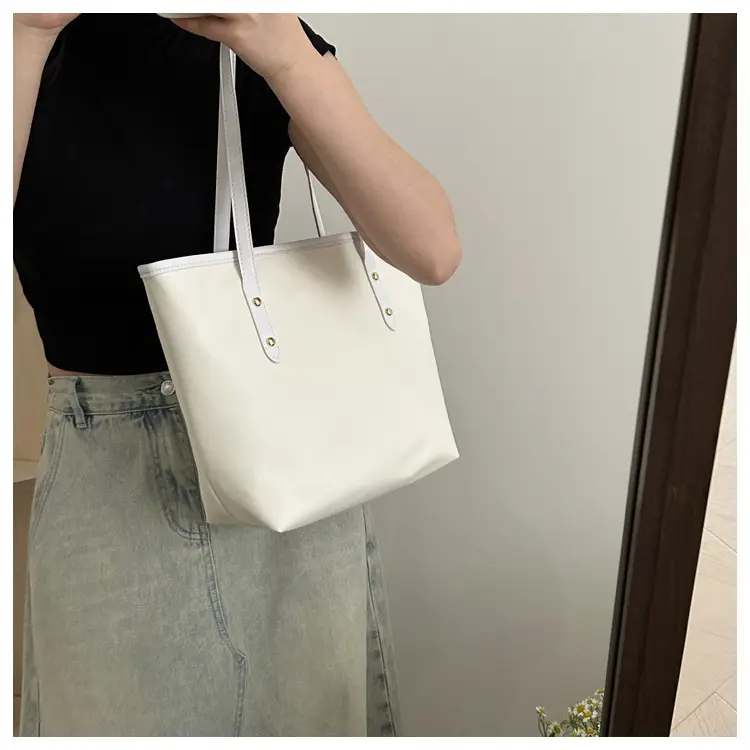 Vintage Textured Blue Tote Bag for Women — feature 15