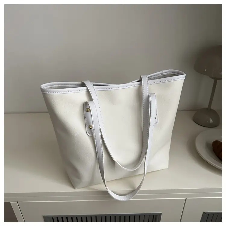 Vintage Textured Blue Tote Bag for Women — feature 9