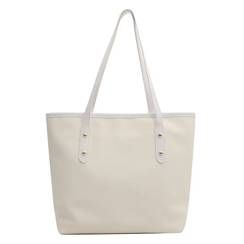 Vintage Textured Blue Tote Bag for Women - Image 2