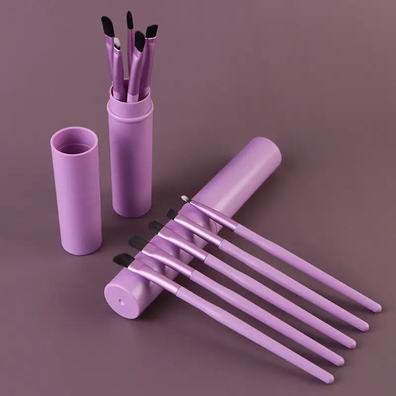 Aluminum Tube Makeup Brush Set Full 6-Piece Portable — feature 11