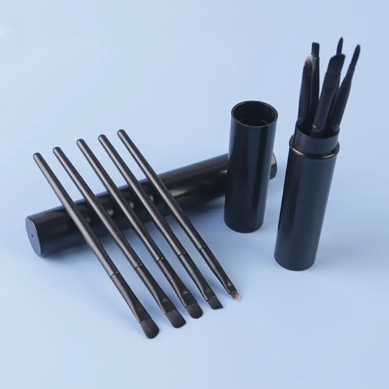 Aluminum Tube Makeup Brush Set Full 6-Piece Portable — feature 13