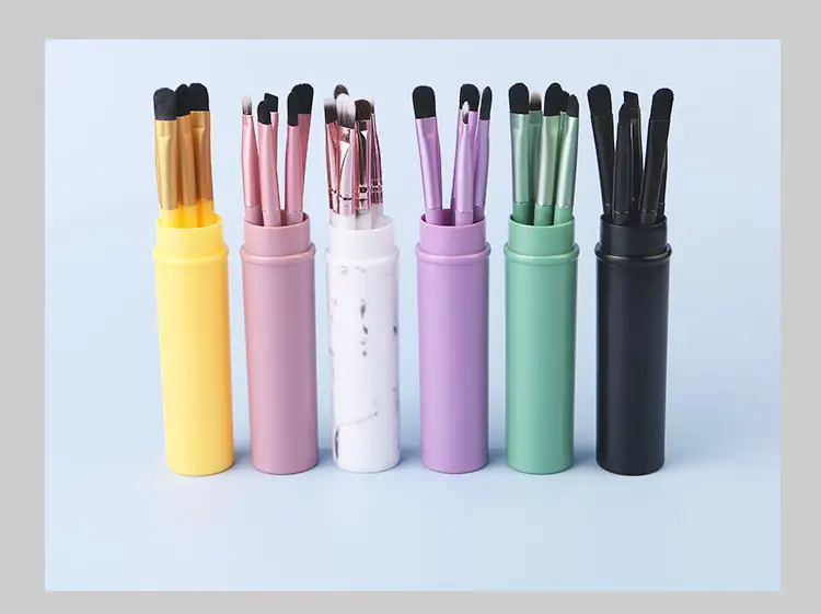 Aluminum Tube Makeup Brush Set Full 6-Piece Portable — feature 17