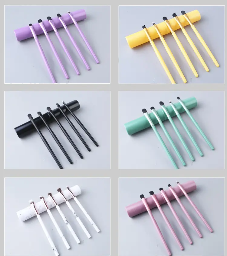 Aluminum Tube Makeup Brush Set Full 6-Piece Portable — feature 18