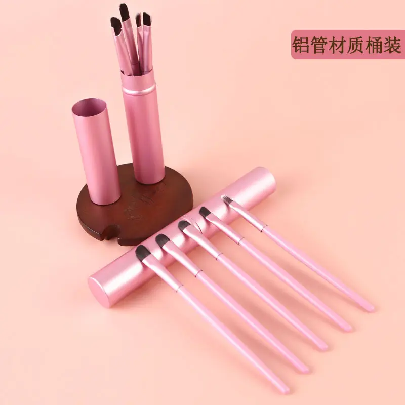 Aluminum Tube Makeup Brush Set Full 6-Piece Portable — feature 7