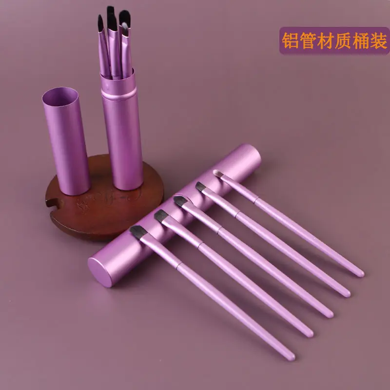 Aluminum Tube Makeup Brush Set Full 6-Piece Portable — feature 8