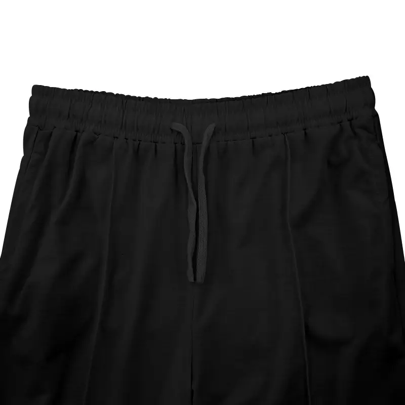 Men Blue Loose Straight Leg Sports Trousers Spring Summer — feature 24