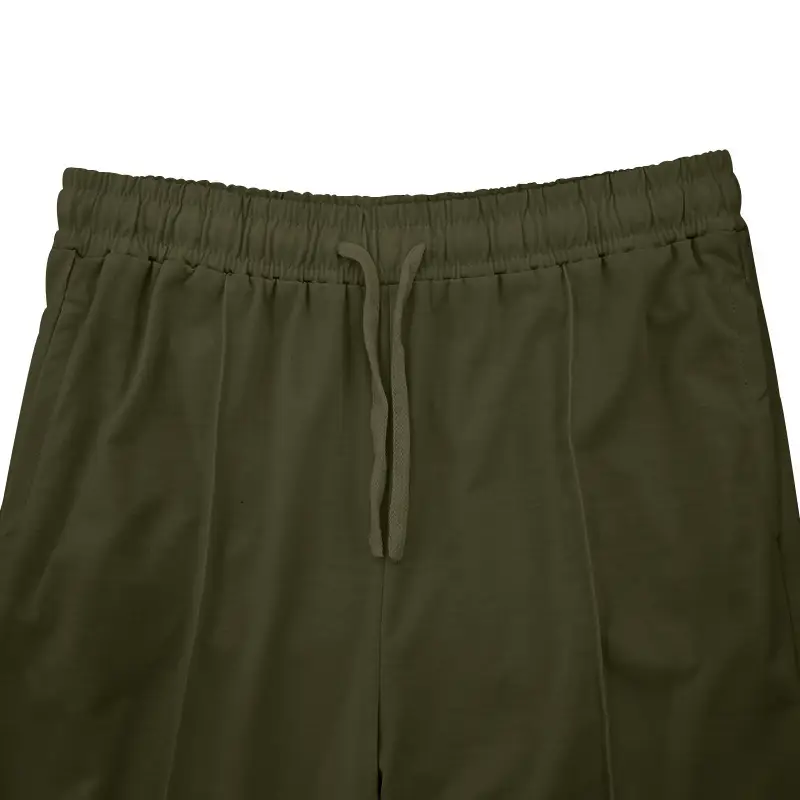 Men Blue Loose Straight Leg Sports Trousers Spring Summer — feature 33