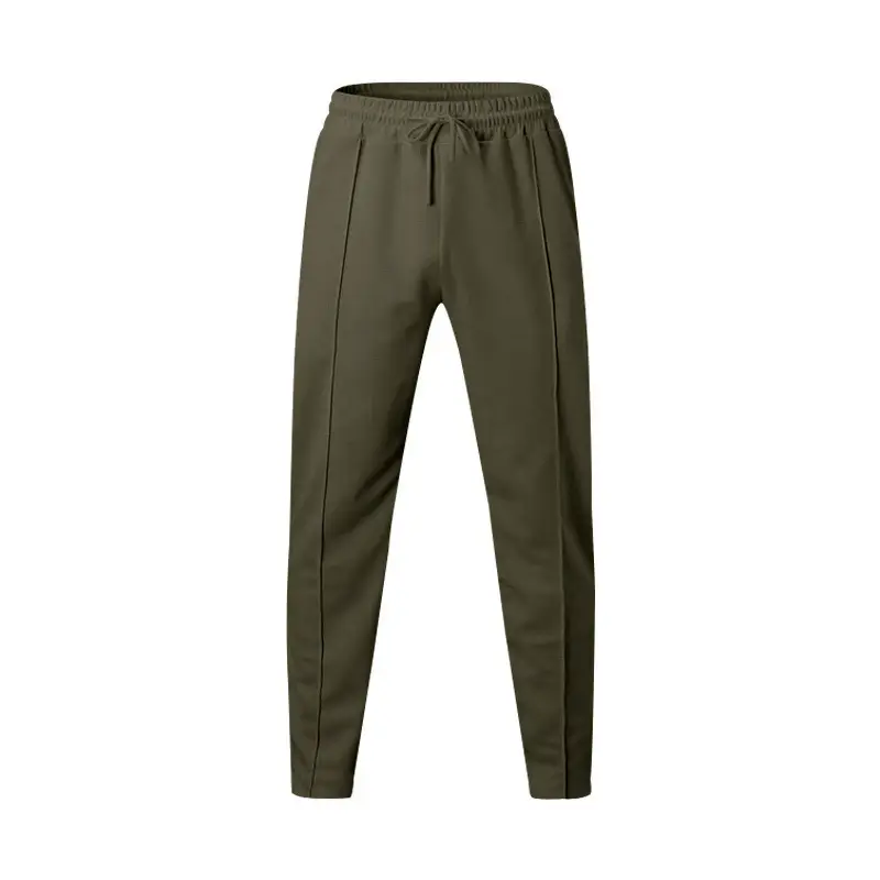 Men Blue Loose Straight Leg Sports Trousers Spring Summer — feature 36