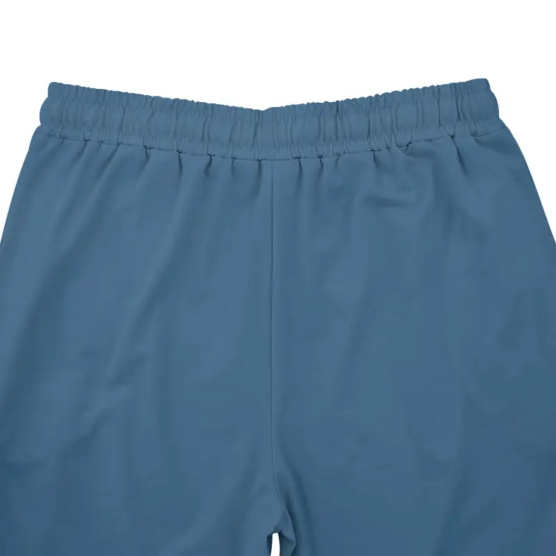 Men Blue Loose Straight Leg Sports Trousers Spring Summer — feature 43
