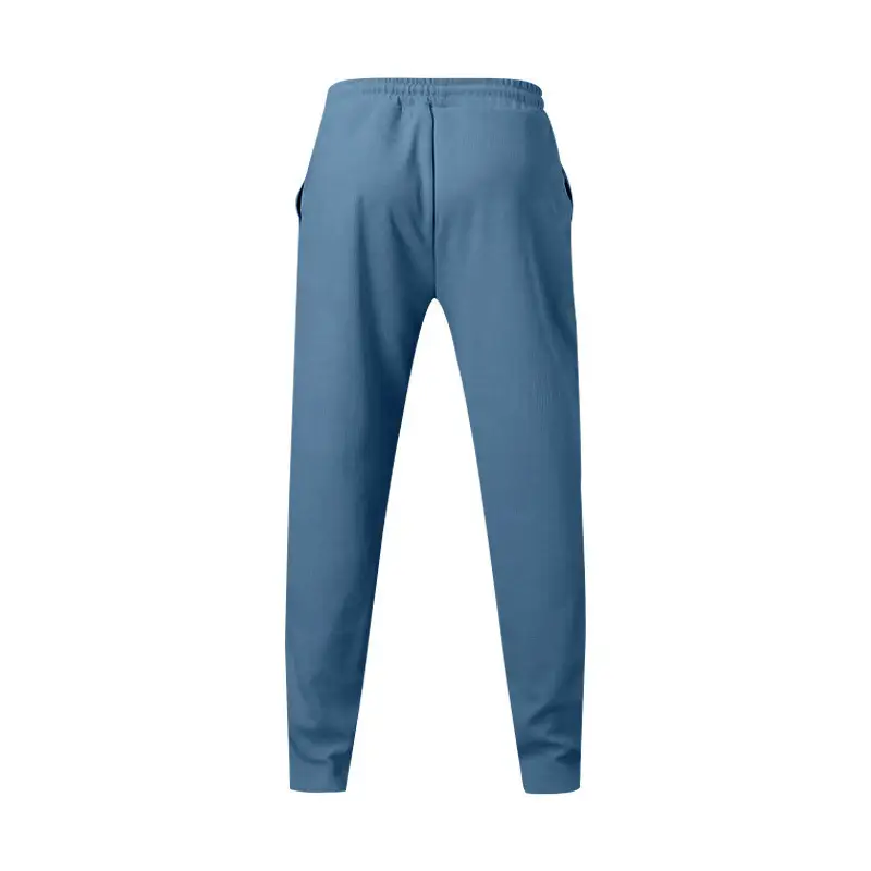 Men Blue Loose Straight Leg Sports Trousers Spring Summer — feature 46