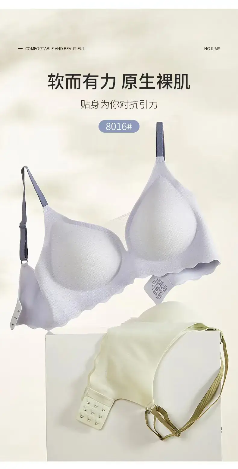 Black Mesh V-Neck Push Up Bra Without Underwire — feature 5