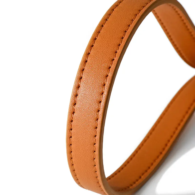 Tan Leather Crossbody Strap for Women - Image 4