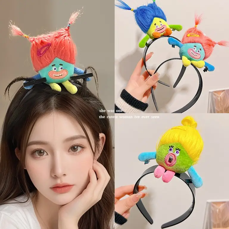 Cute Plush Mouse Face Wash Hair Band for Women - Image 66