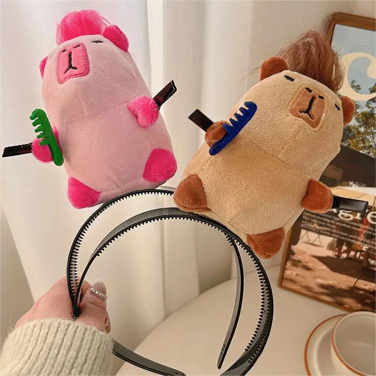 Cute Plush Mouse Face Wash Hair Band for Women — feature 14