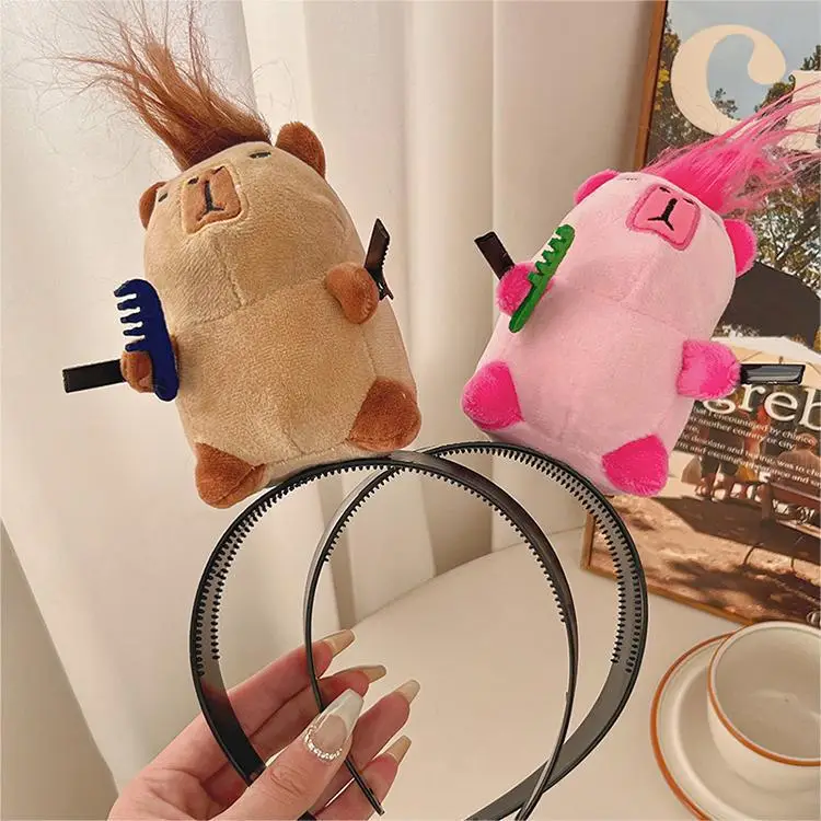 Cute Plush Mouse Face Wash Hair Band for Women — feature 15