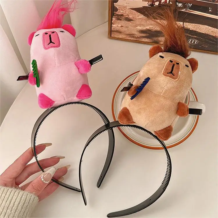 Cute Plush Mouse Face Wash Hair Band for Women — feature 16