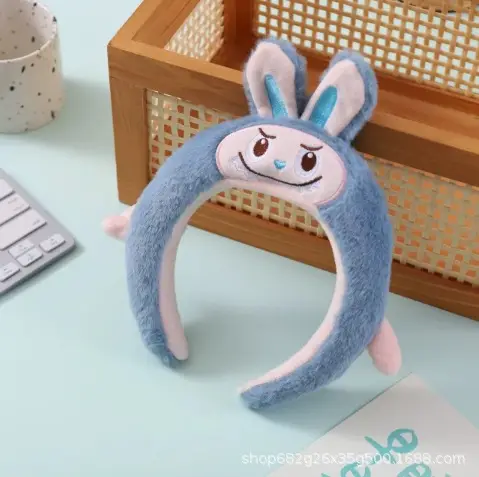Cute Plush Mouse Face Wash Hair Band for Women - Image 20