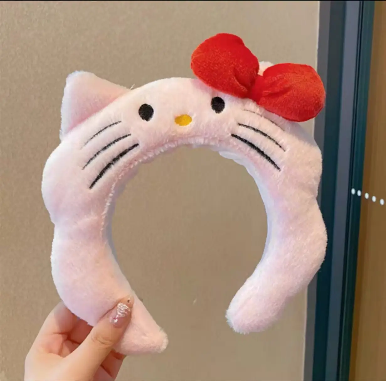 Cute Plush Mouse Face Wash Hair Band for Women - Image 22
