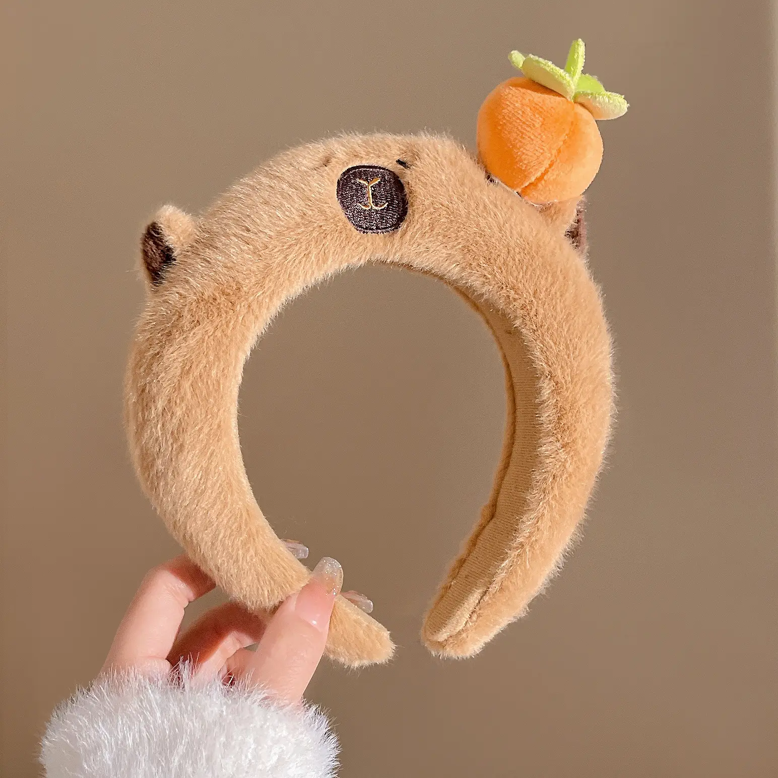 Orange bear headband